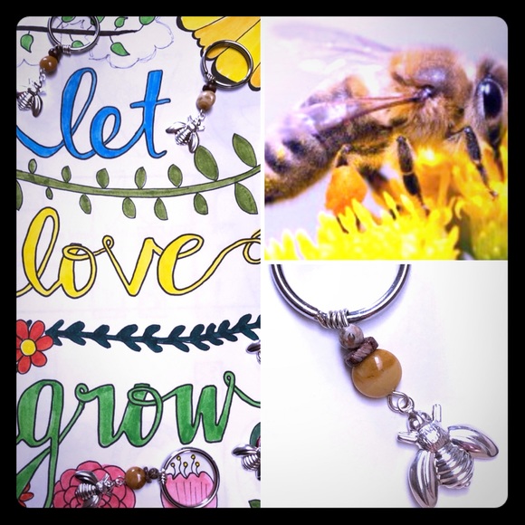 Honeybee Keychain